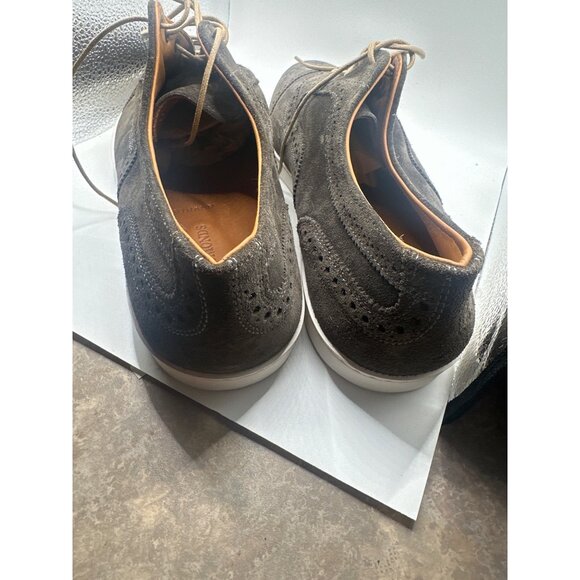 Allen Edmonds Strand Suede Oxford Shoes Gray Size 11 E Mens Dress Casual Leather - Picture 2 of 12